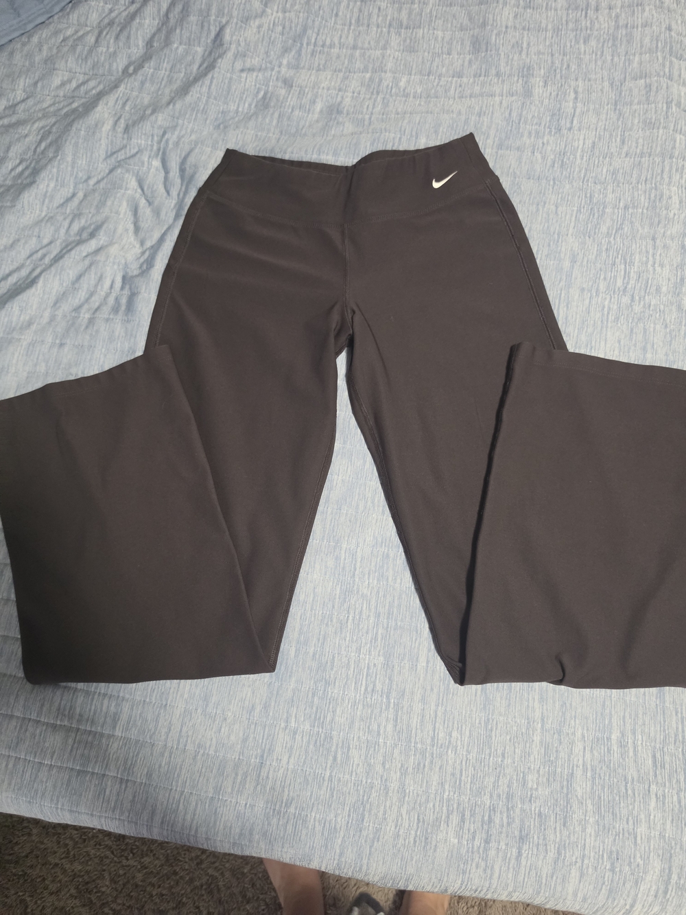 Nike Black Women’s Track Pants with White Swoosh